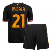 Echipament fotbal AS Roma Paulo Dybala #21 Tricou Treilea 2023-24 pentru copii maneca scurta (+ Pantaloni scurti)